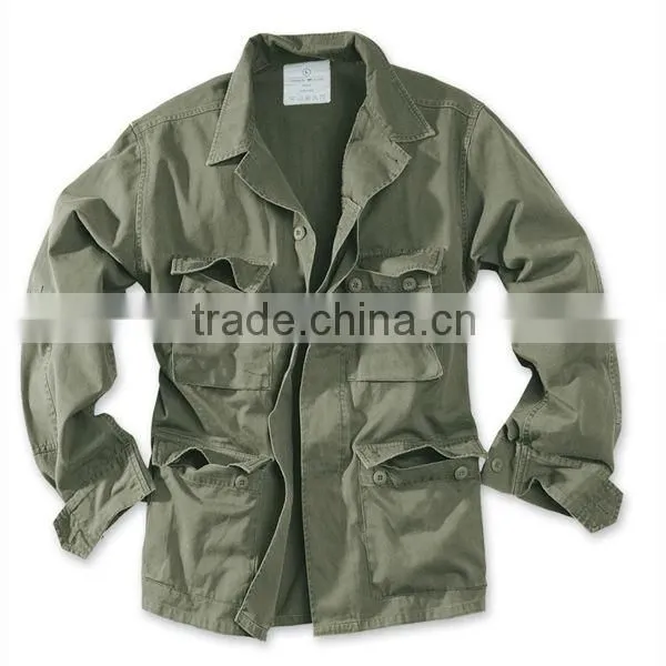 Mens Vintage Military Style Jacket