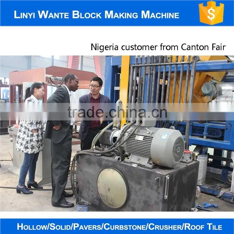 QT6-15 Hydraulic Press Cement Block Machinery