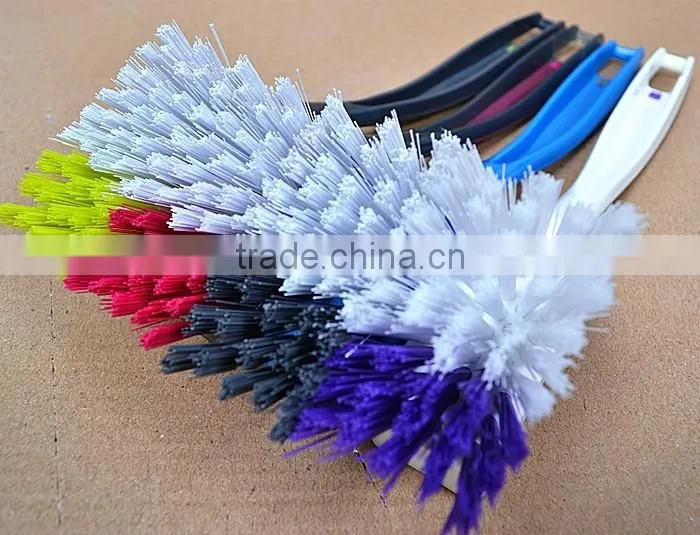 Colourful Plastic Long Handle Holloware PP Bristle Cleaning Dish Brush