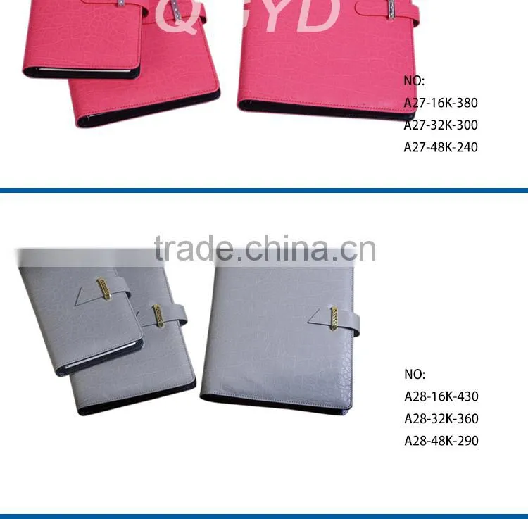 2015 planner notebook with leather sheath & pen
