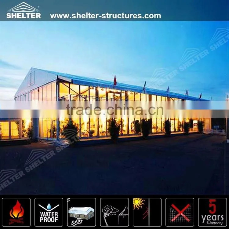 2016 30X50m New Design Outdoor Aluminum structures PVC LUXURY double decker tent for events for sale