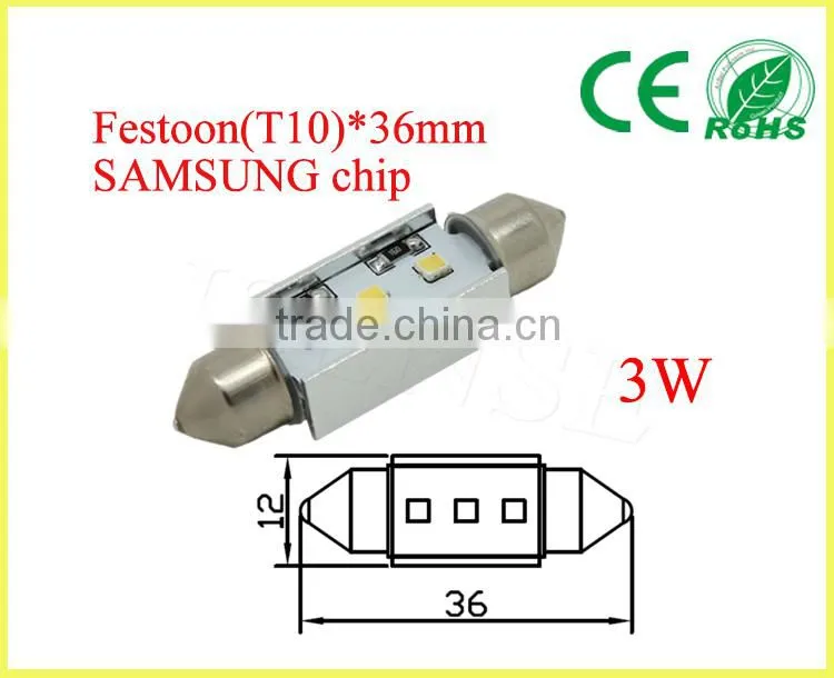 T10*36mm festoon led suitable for universal car auto spare parts car led light