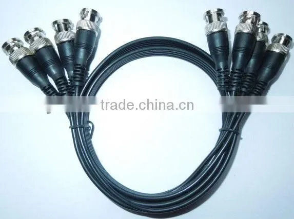 15m 4BNC to 4BNC suitable for cctv cable,Black