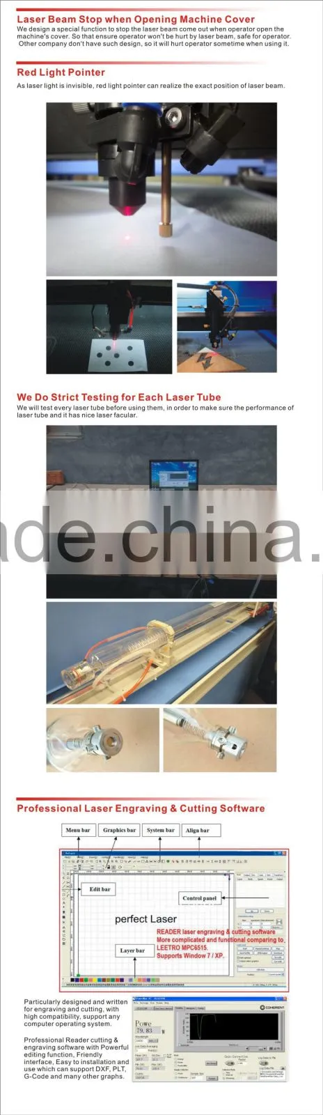 Perfect Laser High quality 80w PEDK-13090 CO2 laser engraving and cutting machine