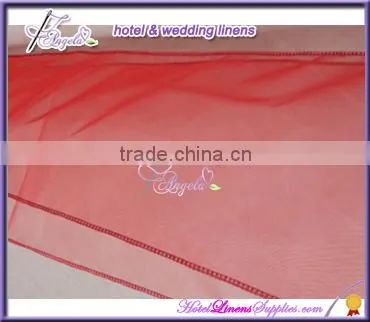 light blue wholesale organza table runners for wedding table decorations