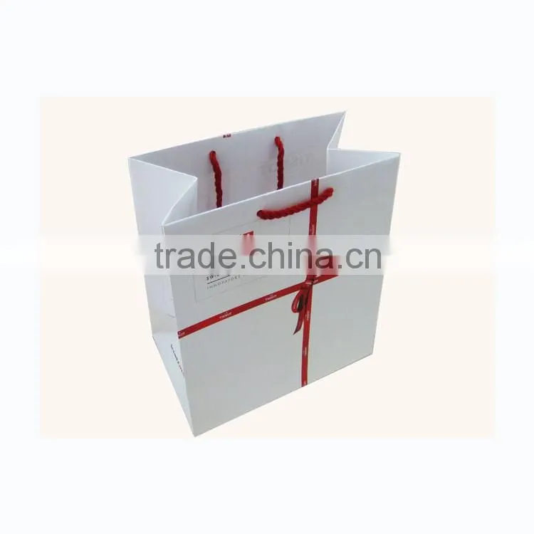Coated paper printed cloth shopping packaging bag