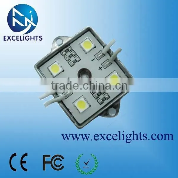 outdoor waterproof smd led module 5050 for illuminated sign 12v super bright 4 chips 5050 White LED Module
