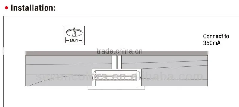 recessed led kitchen cabinet light set 3w (SC-A120)