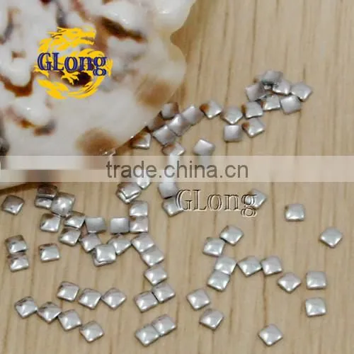 2mm Hot Fix square Aluminum Panel Pressing Studs Clothes Bag Shoe Nail Art phone DIY #GT101-2P(Mix-s)