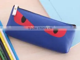 Promotion cute eyes print pencil case china factory