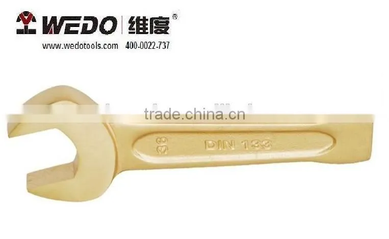 17mm-110mm DIN133 Aluminium Bronze Non Sparking Tools Striking Open Wrench