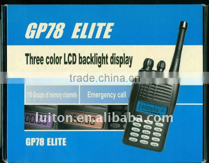 GP-78 elite 1 year warranty china two way radio