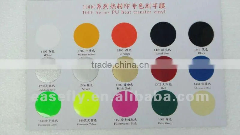 pu flex heat transfer vinyl for garment printing
