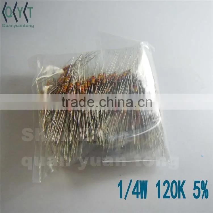 Resistors 1/4W 5% 120K NEW