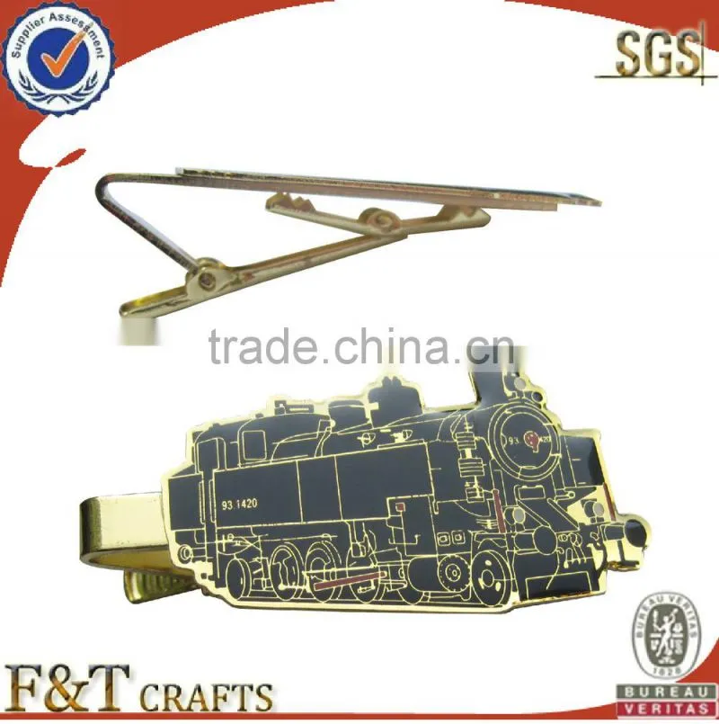 Souvenir high quality metal tie bar and cufflink set/wholesale tie bar