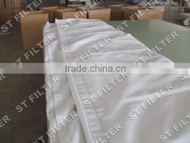 rubber industrial bag filter,antistatic Water oil repellent filter bag
