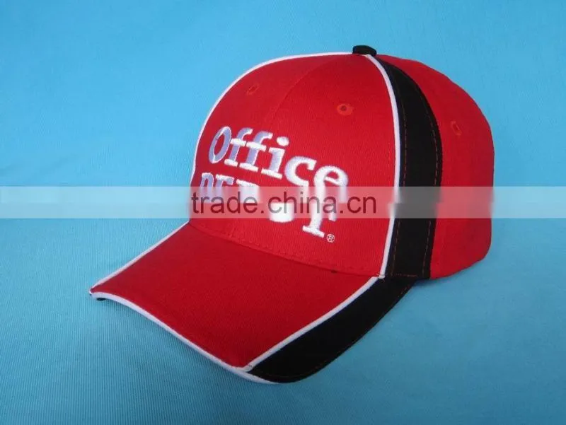 Adjustable red baseball cap