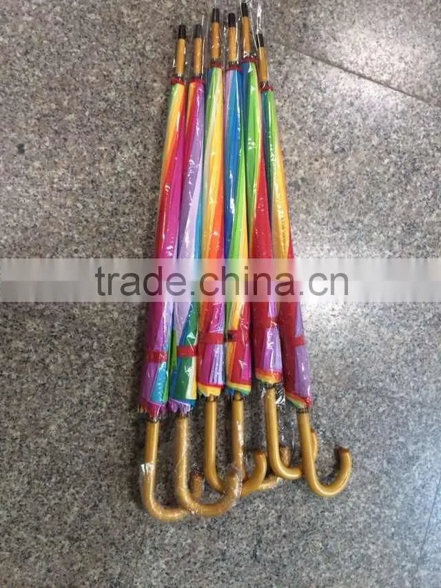 fashion rainbow umbrellas/travel umbrella/rainbow beach umbrella