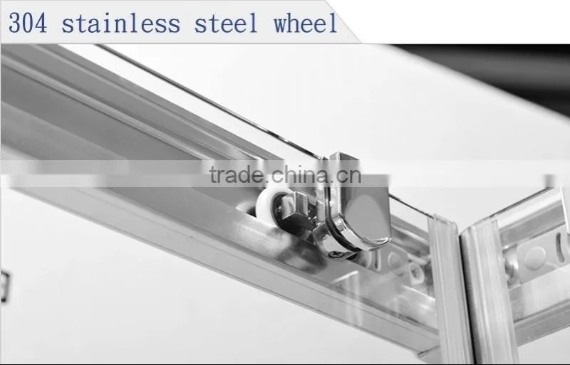2015 frame square tempered glass shower enclosure
