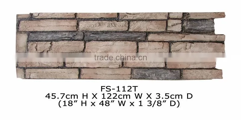 Good price high quality beautiful decorative polyurethane stone panel