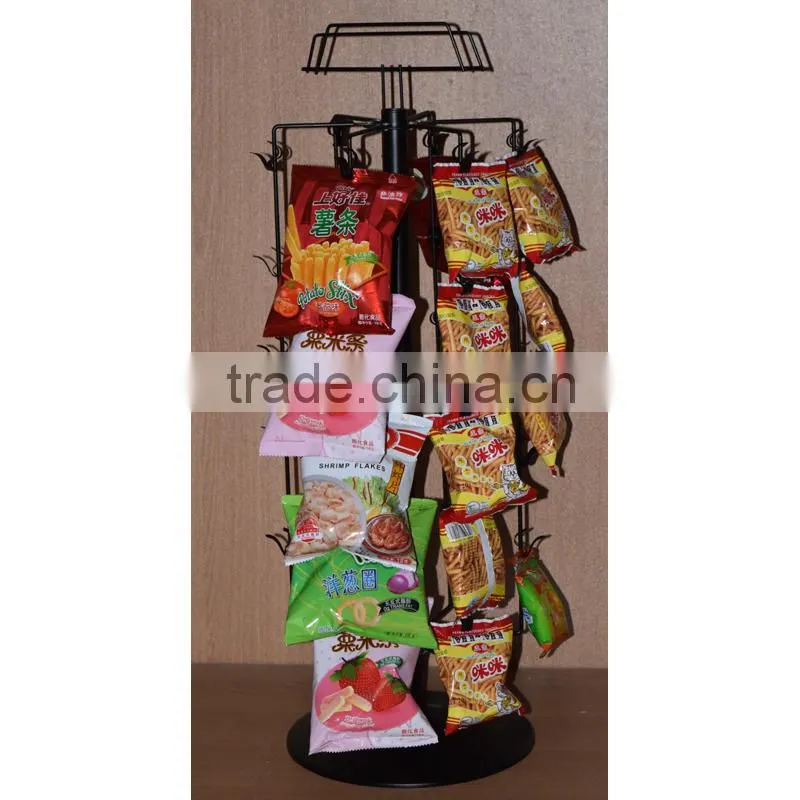 high quality free standing pets food display rack supplier