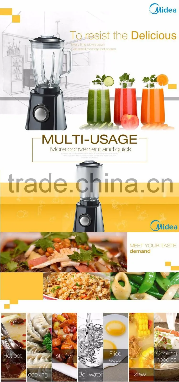 High quality home use electric multi-function smoothie mixer / blender