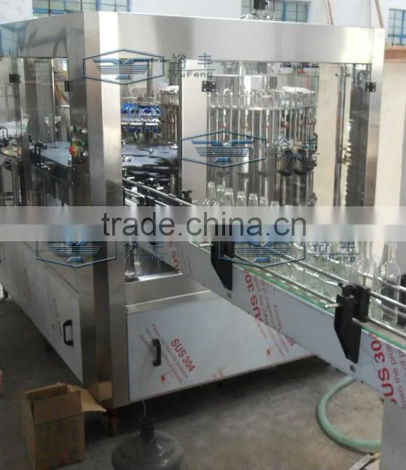 2 in 1 monoblock glass bottle vinegar filling machine / soy sauce filling machine