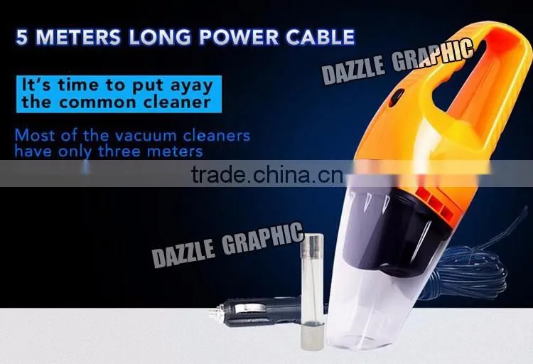 Car Vacuum Cleaner Wet And Dry Dual Use Super Suction120W DC 12v Car Cleaner Vacuum Cleaner for Home and Car