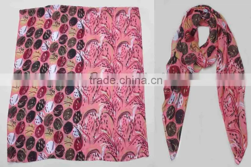 WLDL-MTR1181 Stock small quantity order polyester voil lady scarf