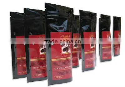 Custom high quality kraft paper bag with window and zipper
