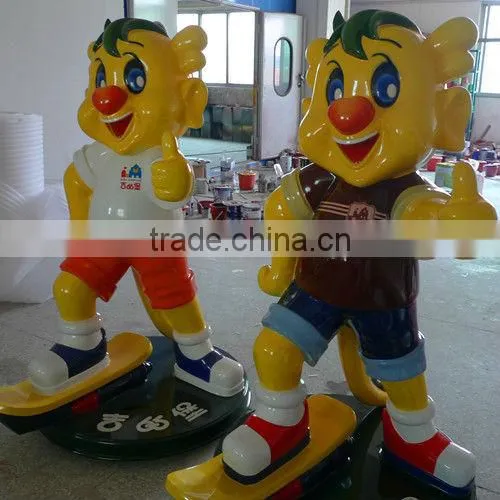 indoor fiberglass cartoon cat sculpture statue