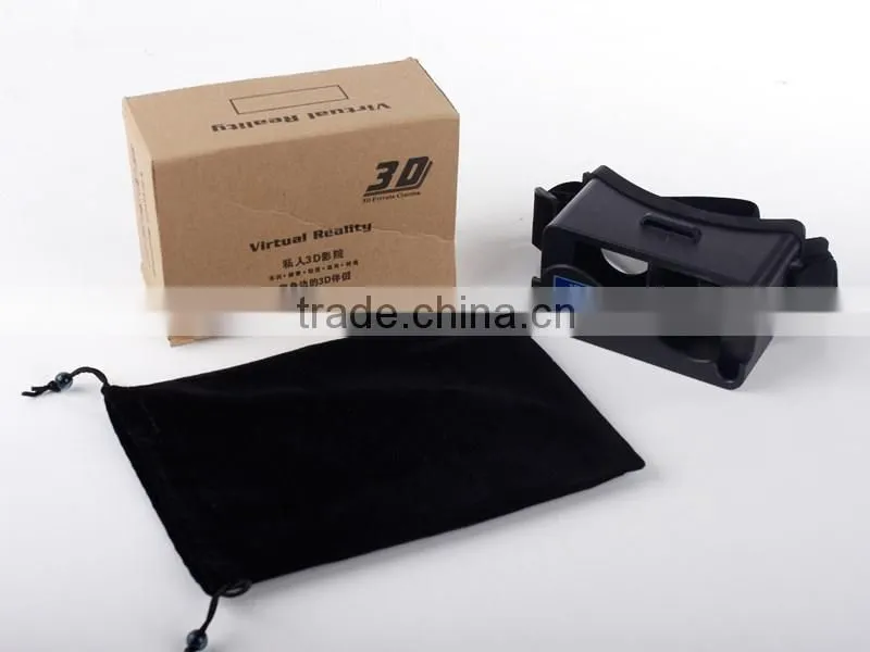 3D Virtual VR Reality Sex Mp4 Player Video Glasses For iPhone 5 5s 5c Cardboard Head Mount Plastic Virtual Reality 3D Glasses