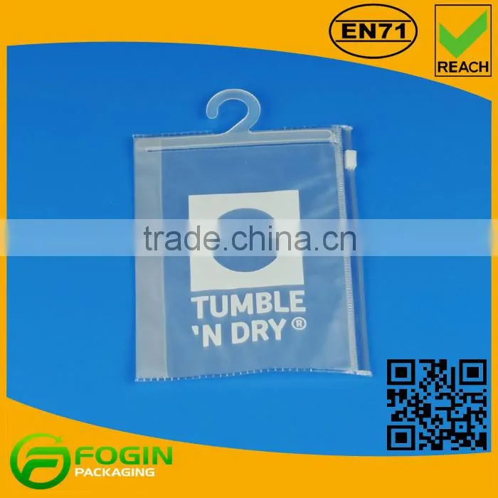 wholesale pvc clear garment bag for T-shirt