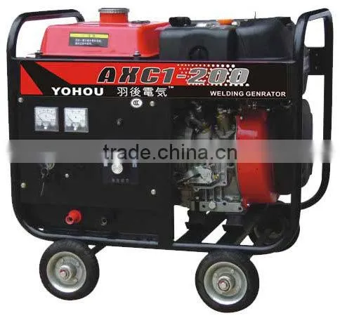 YOHOU brand 200A dc diesel welder with 100% duty cycle