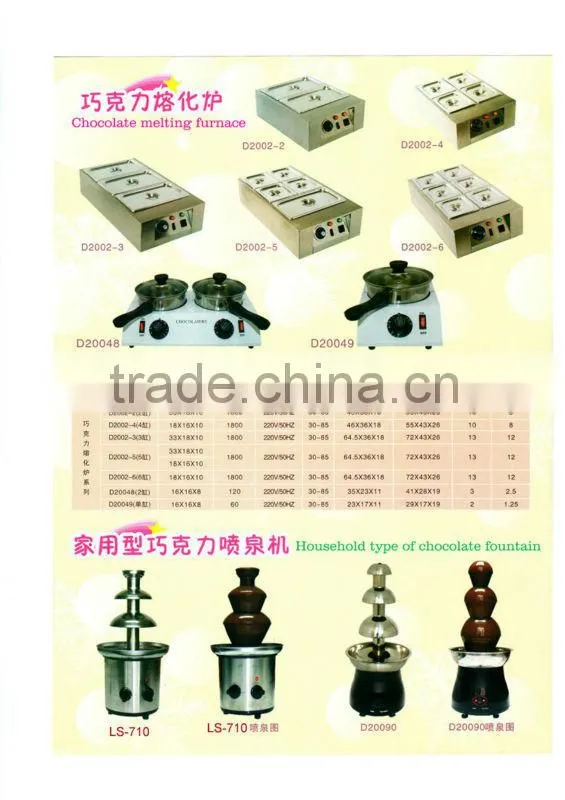 CE mini chocolate fountain machine