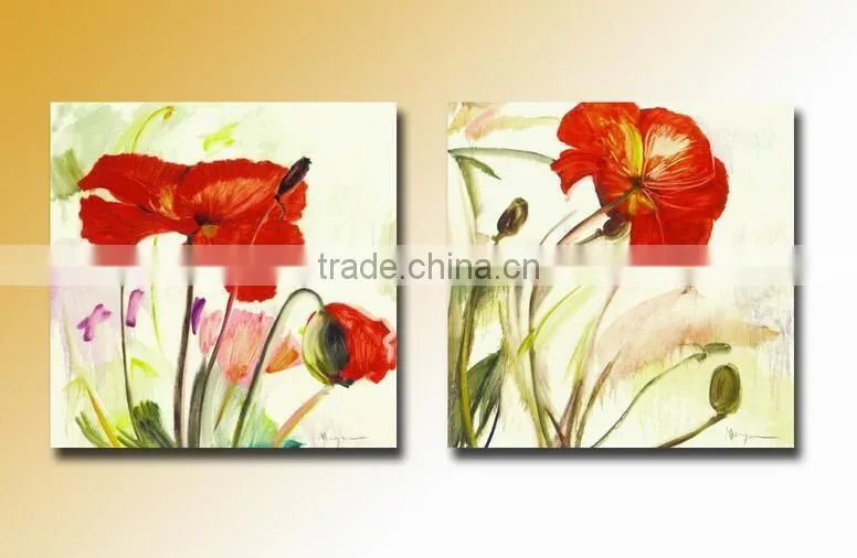 Home decoration wall art beautiful flower canvas oil painting