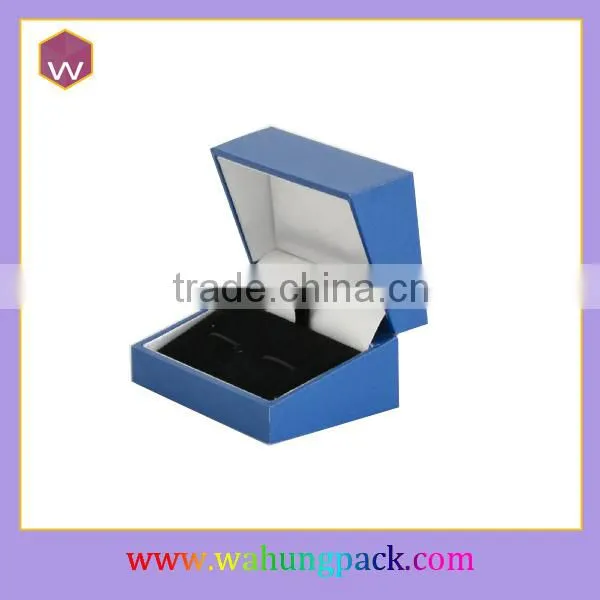 Fancy Black Single Pair Cufflink Box Cardboard Cufflink Box For Sale