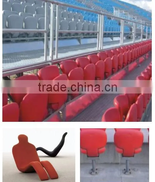 Outdoor training field good quality floor mounted light weight durable injection molding chair for sale