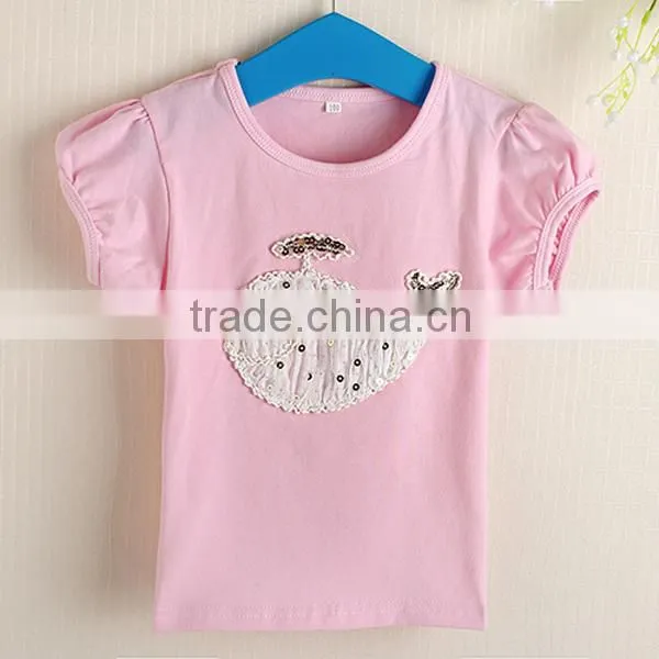 wholesale 100% cotton fashionable soft fabric baby clothing design baby tops