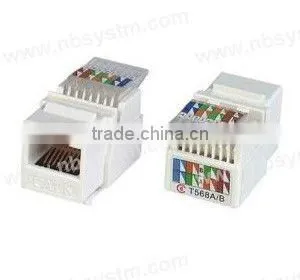 UTP Cat6 rj45 Keystone Jack 90 degree, toolless type