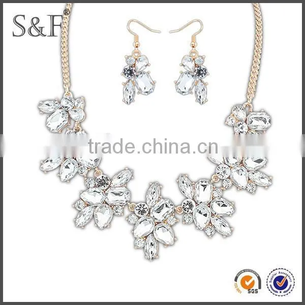 NEW Fashion African Beads jewelry box velvet necklace set