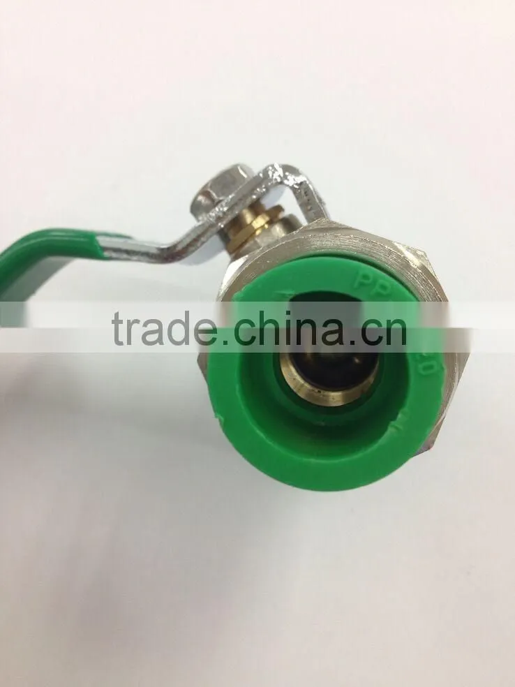 yuhuan manufacturer brass PPR BALL VALVE 3/4"