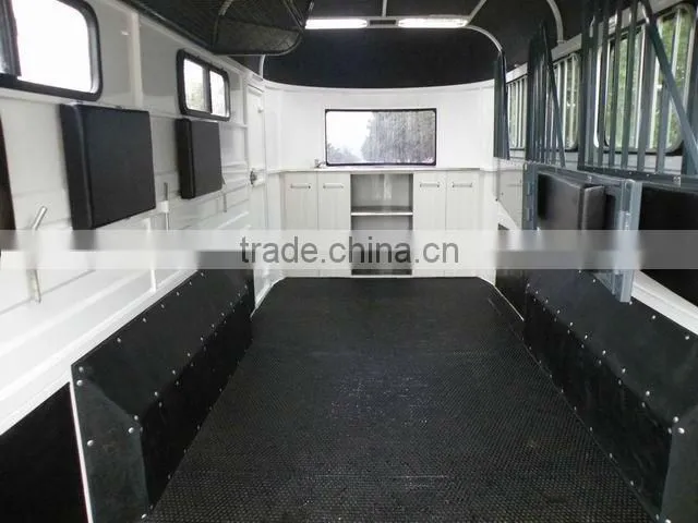 3 horse trailer angle deluxe camper trailer