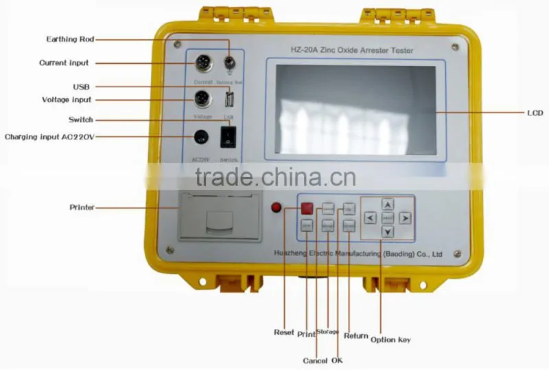 MOA Tester Zinc Oxide Arrester Tester From China