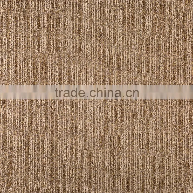 Machine made carpet fabric with pvc back carpet tiles