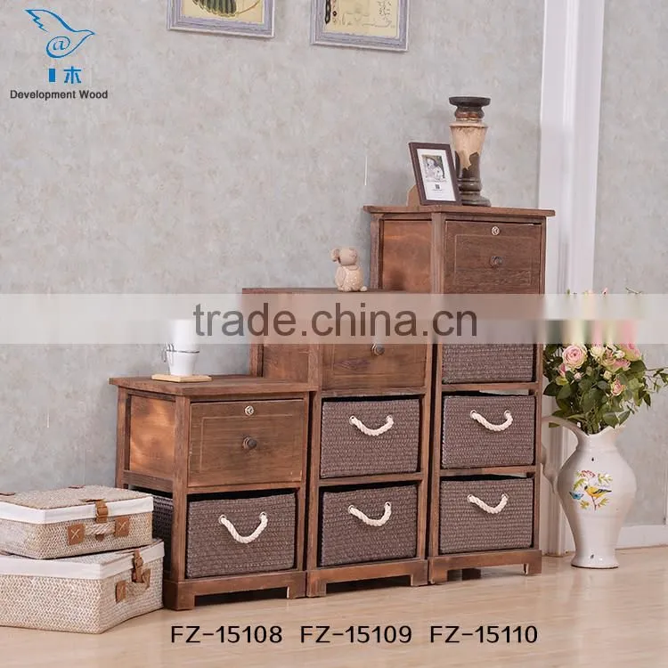 Stair Furniture Cabinet Bedroom Table Nightstand Bedside Cabinet With PVC Drawer