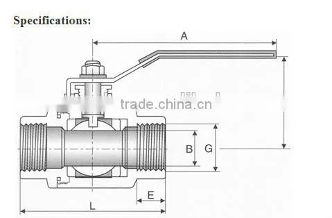 Stainless Steel 2PC Ball Valve, Threaded End, 1000PSI WOG