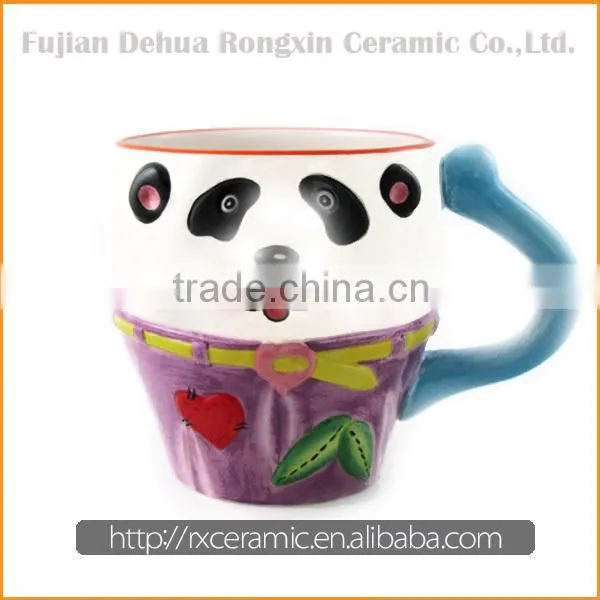 Panda cartoon animal personalized ceramic mug