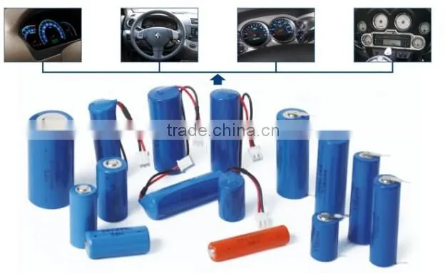 3.6V lithium ER14335 Li-SOCL2 Battery 1600mAh