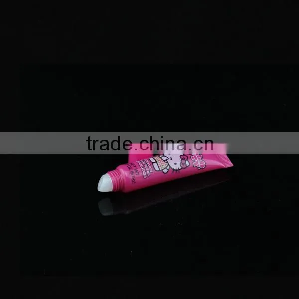 8g plastic cosmetic tube for strawberry lipstick